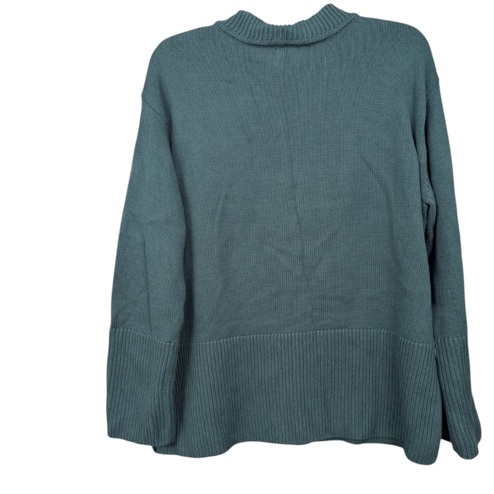GAP | Women's Ribbed Cowl Neck Pullover Oversized Sweater | Green | Medium - Picture 7 of 12